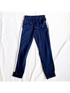 Jumping Beans Boys Navy Blue Active Jogger Pants Size 7 Elastic Waist White Side